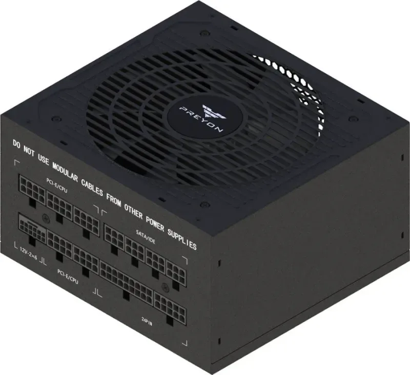 Alimentation PREYON 750W Certification 80+ Gold Modèle Eagle Power Gaming Extras modulaires - alimentation vue principale