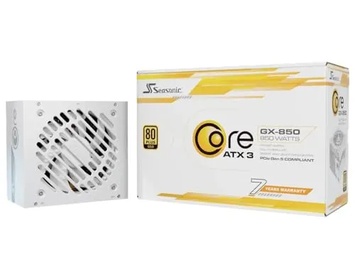 Seasonic ATX 650W - 80+ Gold - Core GX-650V2 Blanc - alimentation vue principale