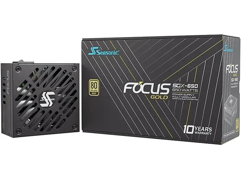 Seasonic Focus SGX-650 650W 80 Plus Or Modulaire - alimentation vue principale
