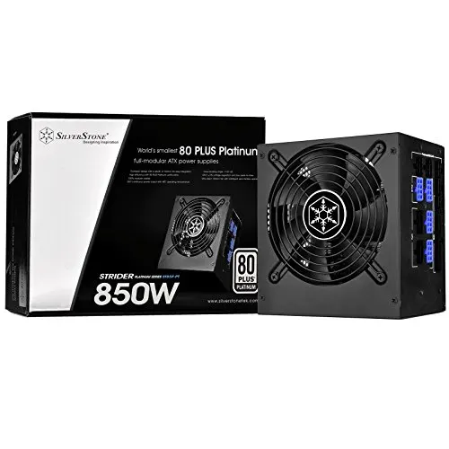 SilverStone ST85F-PT 850W 80 Plus Platinum modulaire - alimentation vue principale