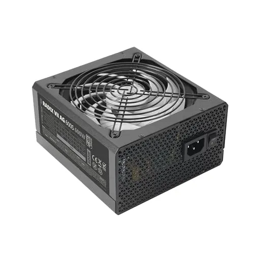 Alimentation Tacens RADIX VII AG 600S ATX 600 W 10 ans de garantie 80plus argent 87 % noir - alimentation vue principale