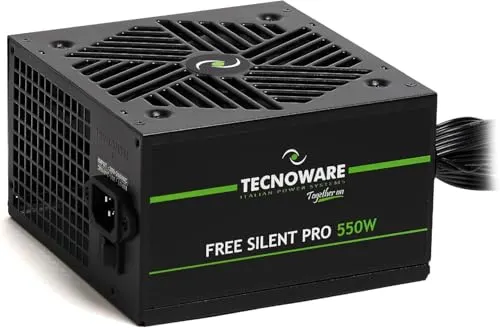 Source d'Alimentation Tecnoware Free Silent PRO 550W ATX PFC Actif Protection Silencieuse - alimentation vue principale