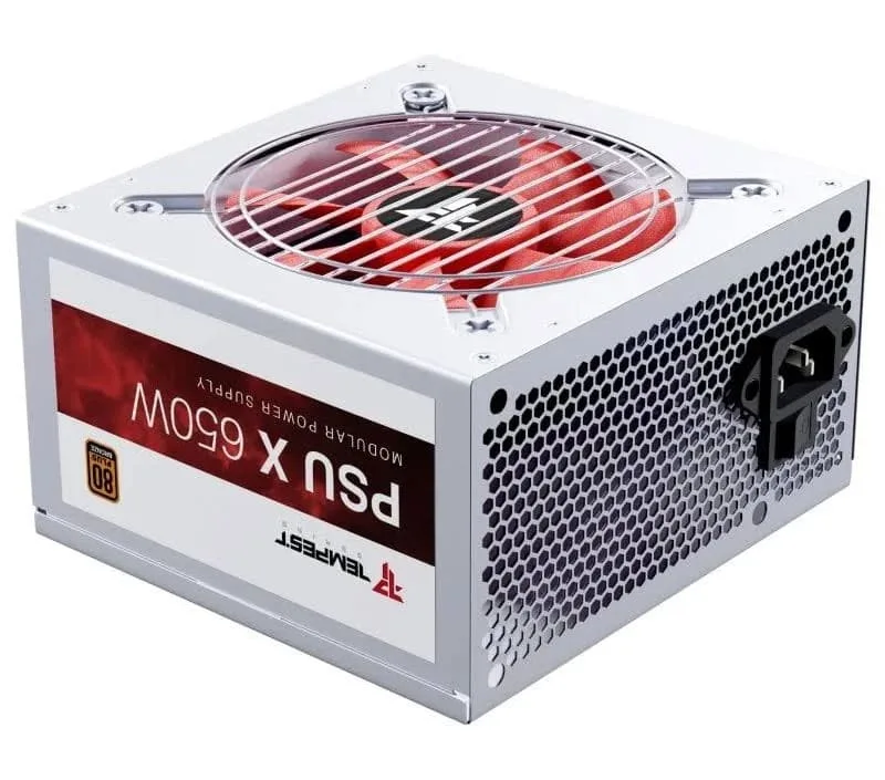 Alimentation modulaire Tempest PSU X 650W 80+ Bronze Blanc - alimentation vue principale