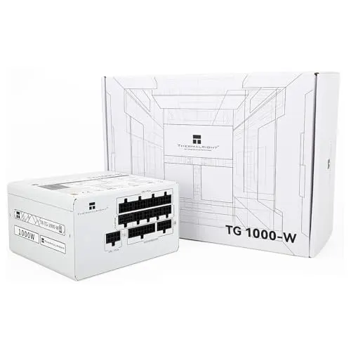 Fuente de Alimentación Thermalright TG-1000-W 1000W 80 PLUS Gold modulaire blanche - alimentation vue principale