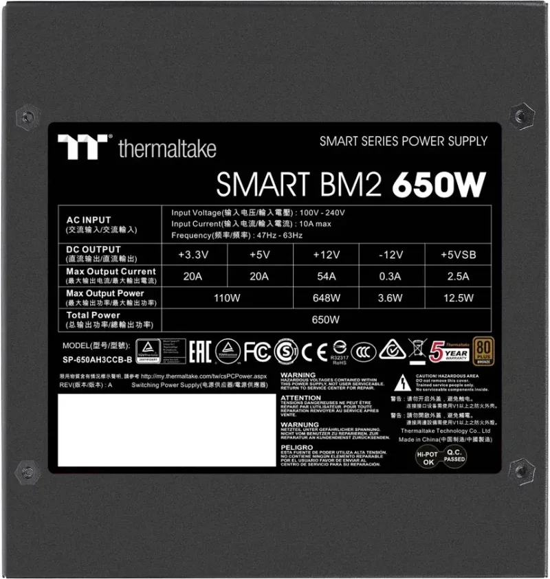 Thermaltake Smart BM2 650W 80 Plus Bronze - image 5