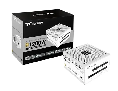 Alimentation Thermaltake Tough Power Gf3 Blanc 1200w 80 Or - alimentation vue principale