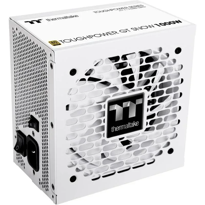 Thermaltake ATX 3.1 1000W - 80+ Gold - Toughpower GT - Blanc - alimentation vue principale