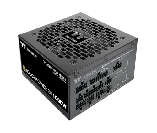Thermaltake ATX 3.1 1000W - 80+ Gold - Toughpower GT FM - Noir - alimentation vue principale