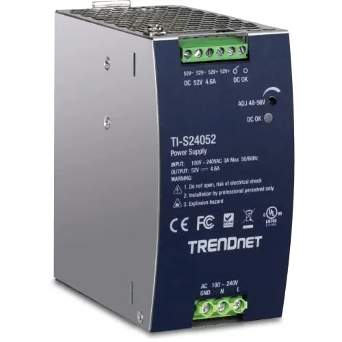 Fuente de Alimentación TRENDnet TI-S24052 240W 94% Efficacité Carril DIN Protección avanzada - alimentation vue principale