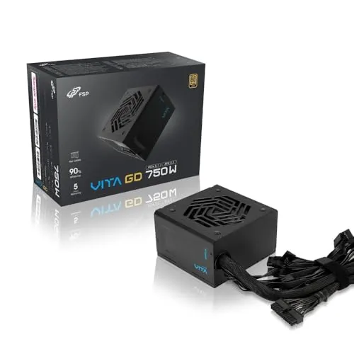 Vita unité d''alimentation d''énergie 20+4 pin ATX ATX Noir alimentation  750 watt - alimentation vue principale