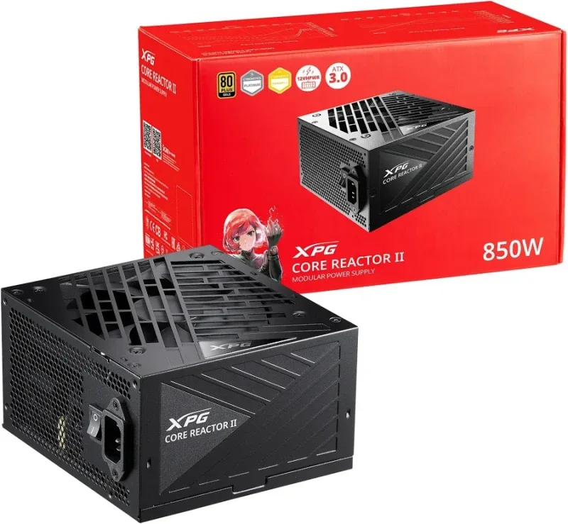 Alimentation modulaire XPG 850 W 80+ Gold Coreactor II avec protections avancées - alimentation vue principale
