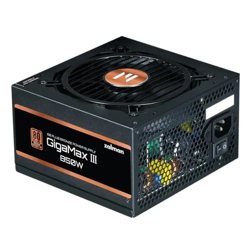 Fonte d'Alimentation ZALMAN 850W Certification 80 Plus Bronze Modulaire - alimentation vue principale