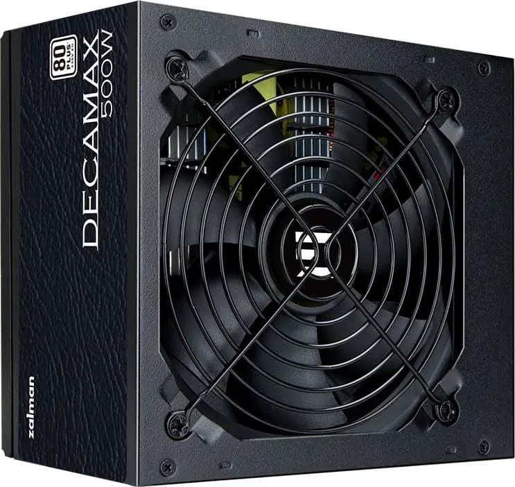 Alimentation Décamax ZALMAN 500W Certificación 80 PLUS Modèle ATX Noir - image 4
