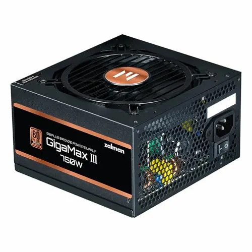 Source d'Alimentation Zalman GigaMax III 750W 80 PLUS Bronze semi-modulaire - alimentation vue principale