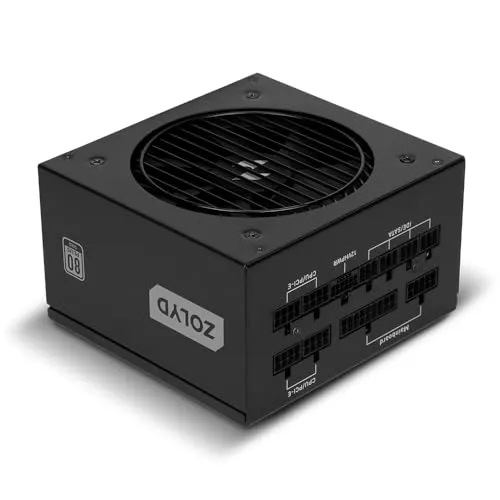Source d'Alimentation ZOLYD ZLDGM750MBK 750W 80+ Gold Full Modulaire PCIe 5.0 - alimentation vue principale