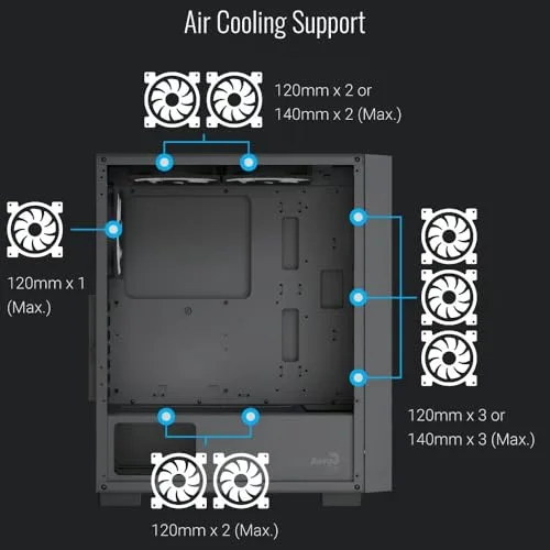 AeroCool B509A ATX RGB - vue 4