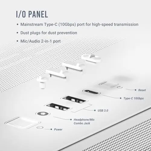 Antec C8 White ATX - vue 9