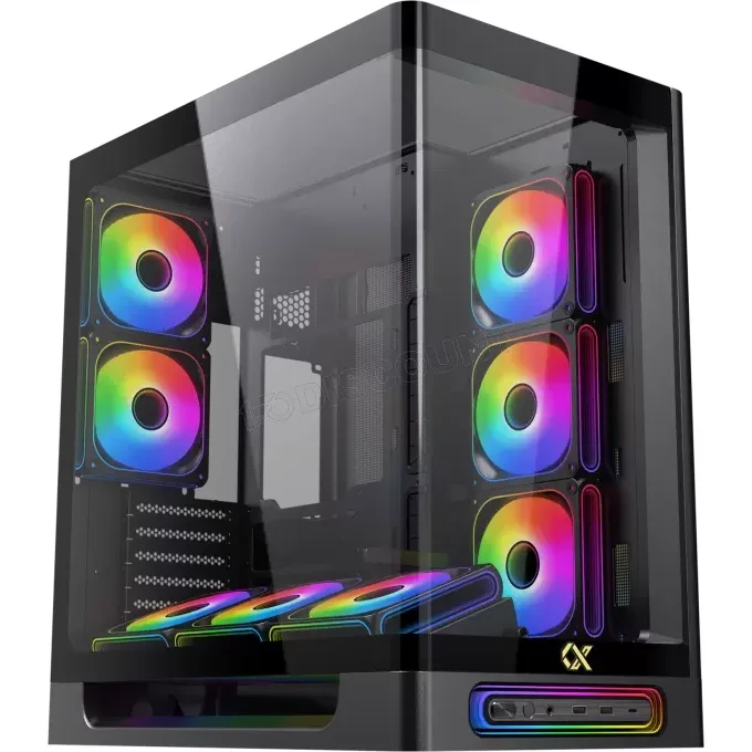 Xigmatek Heaven RGB boîtier E-ATX vitré noir