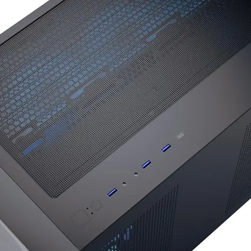 Boîtier Mini Tour - AEROCOOL - P300C - Verre Trempé - Ventilateurs ARGB - Couleur Noir - vue 4