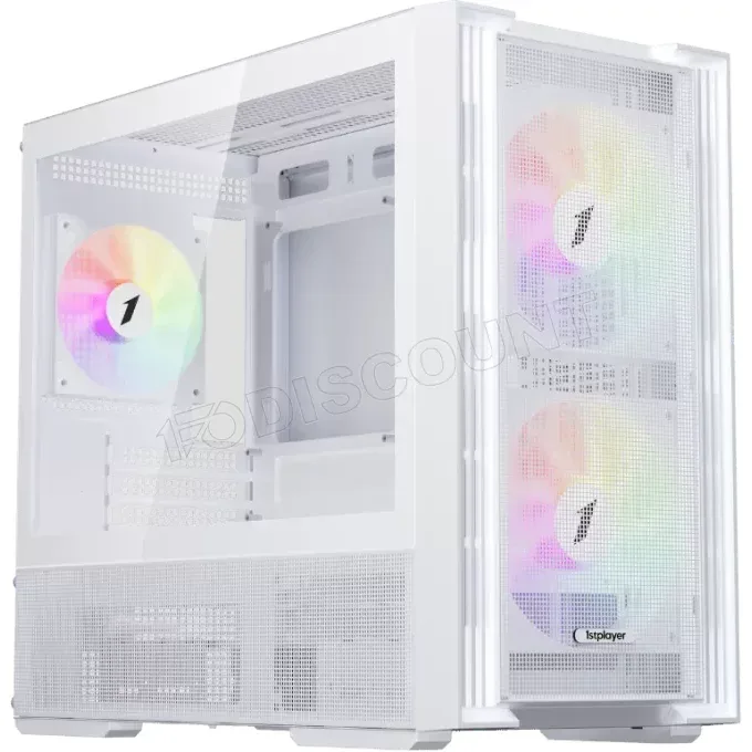 1stPlayer AU6 ARGB White Mini Tower mATX