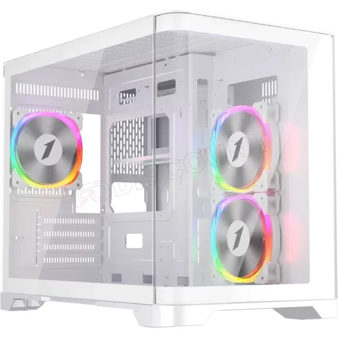 1stPlayer UV6 RGB Blanc Micro-ATX