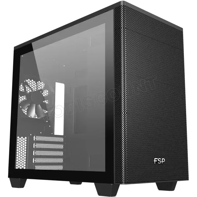 FSP CST360 Boîtier mATX verre trempé noir