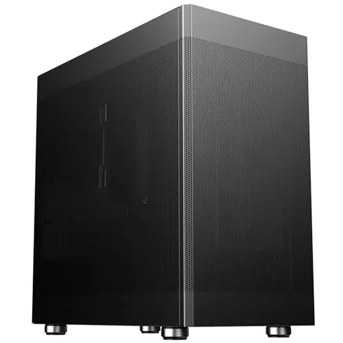 iTek ProMesh 35 Noir Micro ATX Panneau Verre Trempé