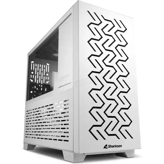 Sharkoon MS-Z1000 Blanc Micro-ATX verre trempé