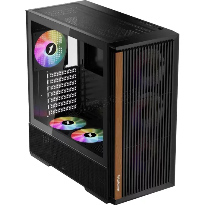 1STPLAYER WD7 ARGB Boîtier moyen tour ATX vitré noir