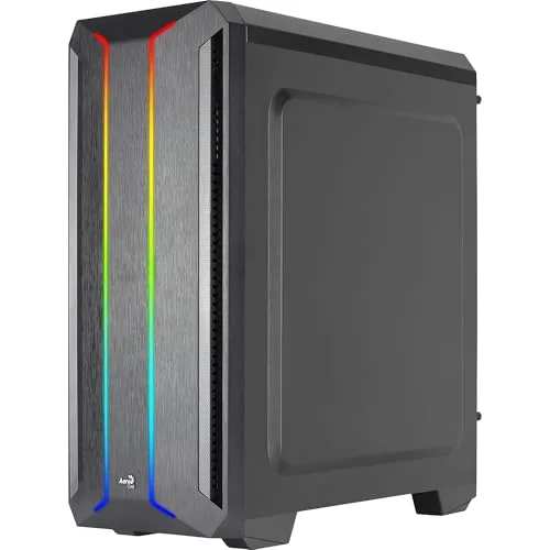 Boîtier Moyen Tour ATX - Aerocool - SKYLINEV2BK - Panneau Frontal ARGB - Ventilateur ARGB 12cm - Noir - vue 6