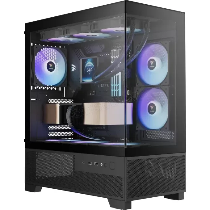 Gamdias AURA GC12 ARGB Boîtier vitré ATX