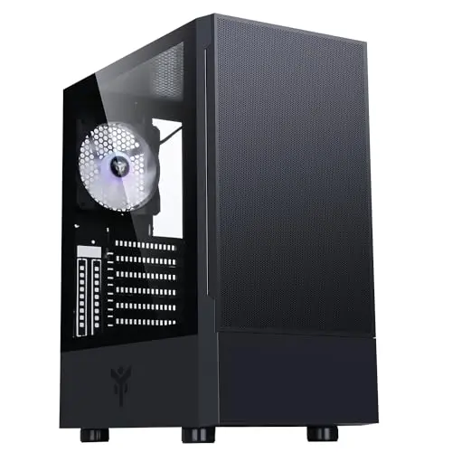 Boitier Moyen Tour ATX - iTek - Siisbe 3.0 - RGB - Noir - Gestion des câbles efficace - vue 2