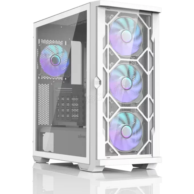 Zalman Z10 Duo White panneau vitré ARGB
