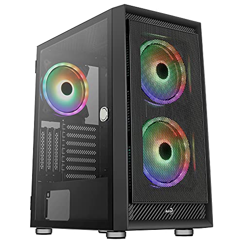AeroCool Graphite G V3 ARGB ATX Mid Tower Noir 3x 140mm