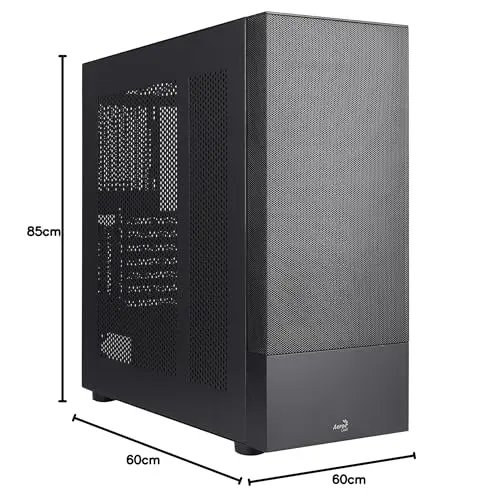 Boîtier PC ATX - Aerocool - CIPHERBKV1 - Montage Vertical GPU - 12 Baies 35 - Design en Maille - vue 8