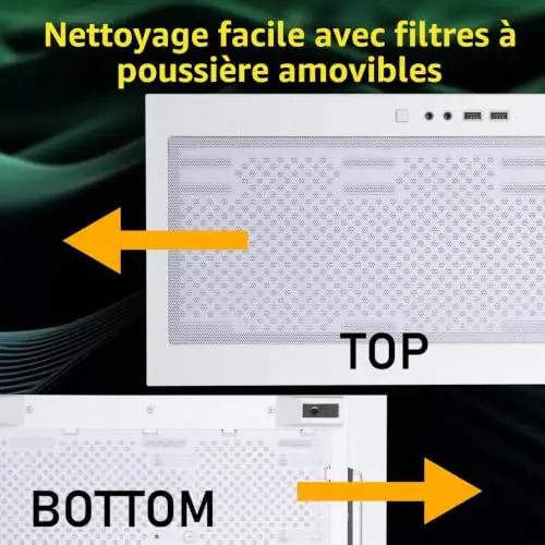 Boîtier PC - BITFENIX - Flow (Blanc) - Moyen tour - Format ATX - Sans alimentation - vue 7