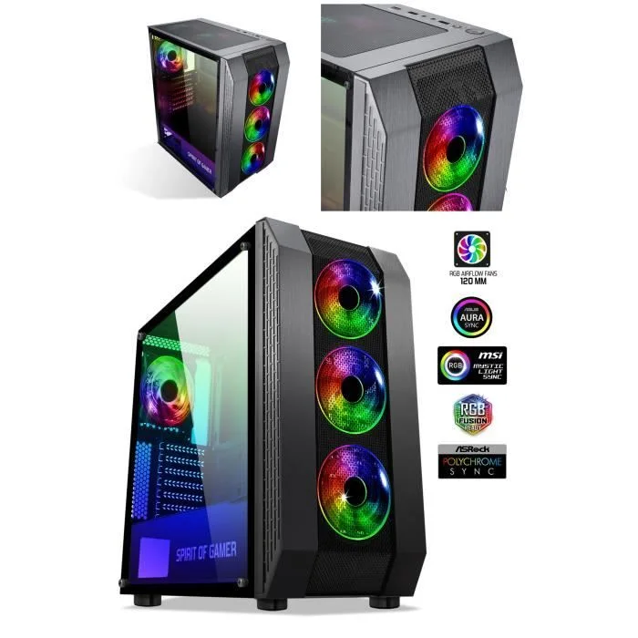 Spirit of Gamer Rogue 6 ARGB Edition 4x 120mm ARGB ATX