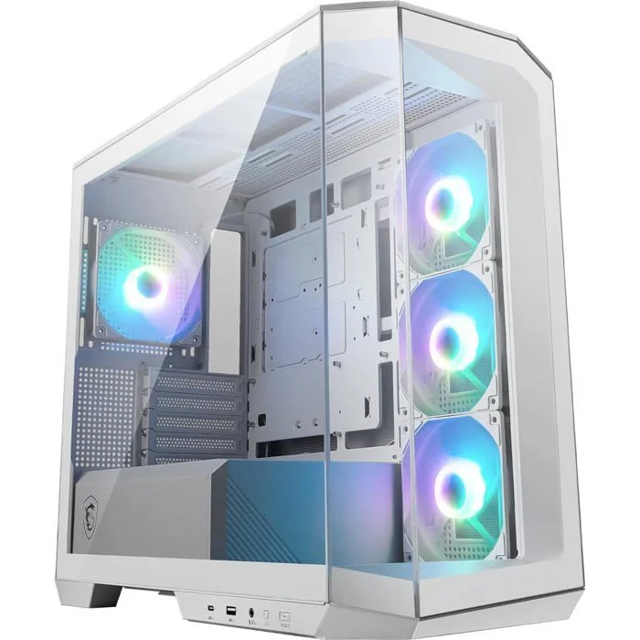 MSI MAG PANO M100R PZ White Micro-ATX 4 ventilateurs ARGB 120mm