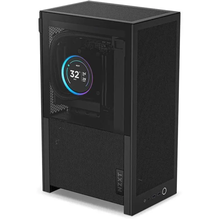 NZXT H2 Flow Boîtier Mini-ITX Noir 20,7L 2x Ventilateurs 120mm