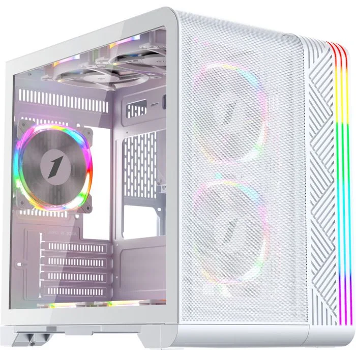 1STPLAYER VT5 ARGB Blanc Mini-Tower M-ATX/ITX