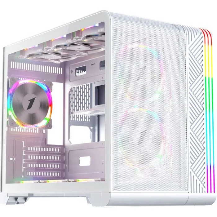 1STPLAYER VT6 ARGB White Mini Tower mATX/ITX 3x120mm ARGB
