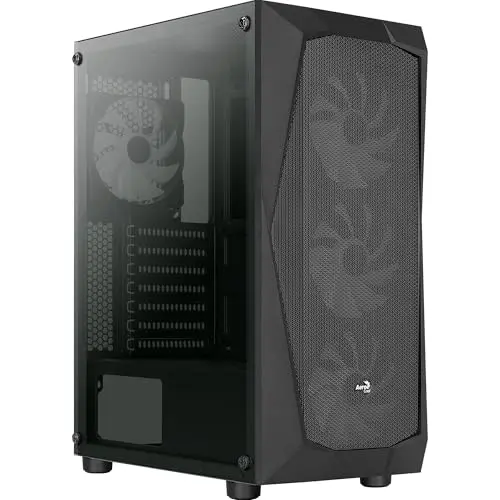 Boîtier PC Moyen Tour ATX - Aerocool - Falcon-A RGB - Panneau vitré - Couleur noire - Taille unique - vue 8