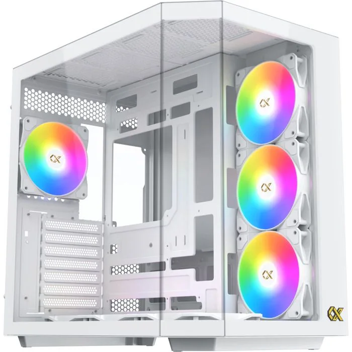 Xigmatek Cubi II RGB Blanc E-ATX 7 ventilateurs 120mm ARGB