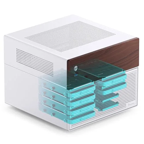 Jonsbo N4 mATX White - vue 5