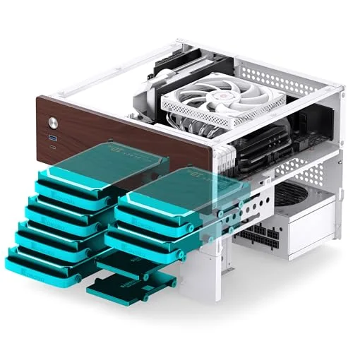 Jonsbo N4 mATX White - vue 7