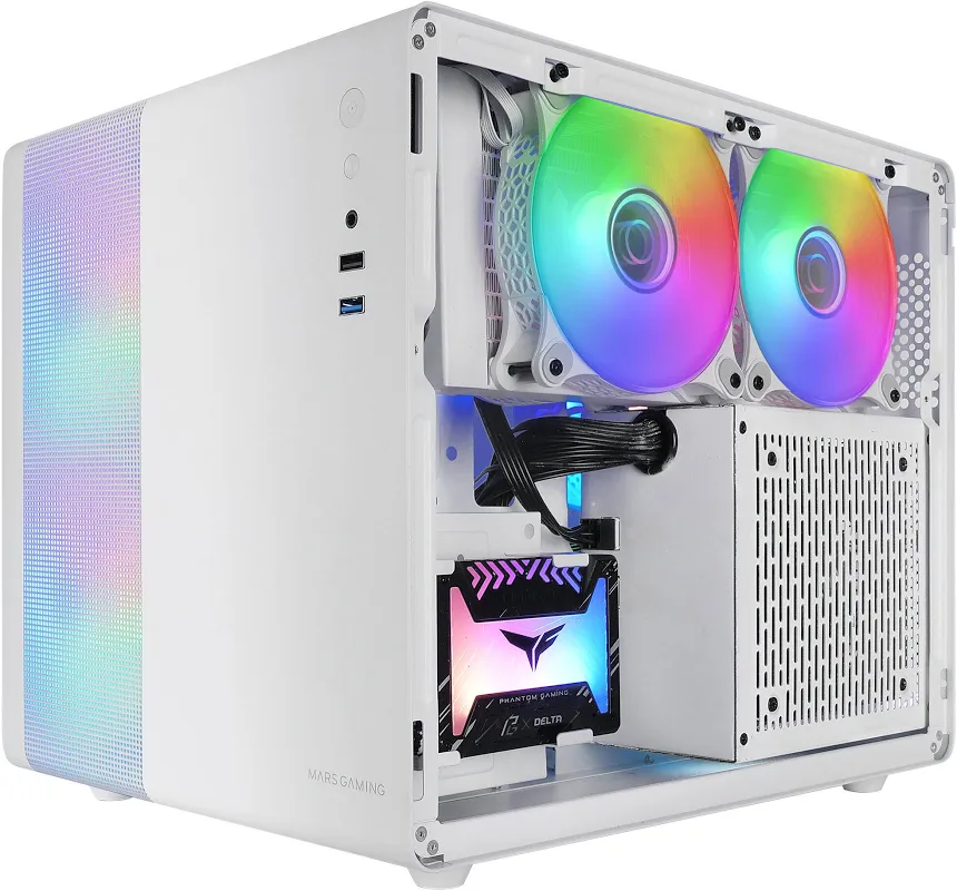 Mars Gaming MC-400 FRGB mATX RGB - vue 4