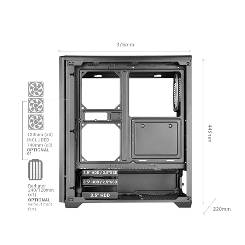 Mars Gaming MC-Quantum ATX RGB - vue 6