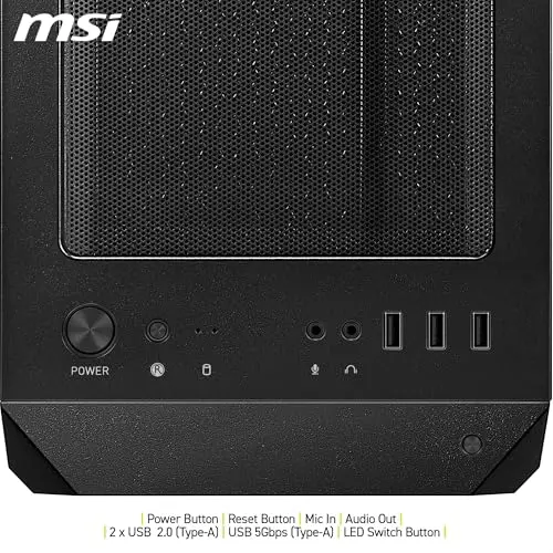 MSI MAG FORGE M120R AIRFLOW mATX RGB - vue 6