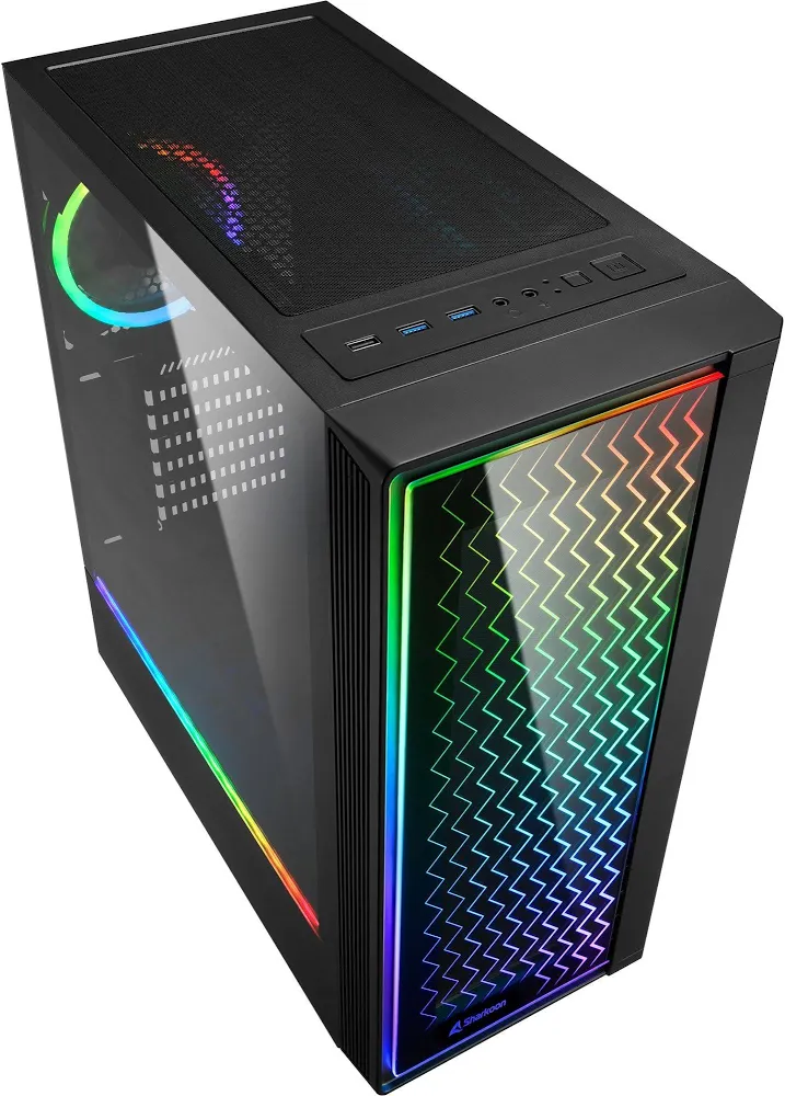 Sharkoon RGB LIT 200 mATX RGB - vue 3