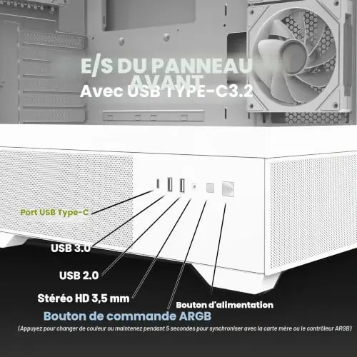 Zalman CHRONIX White ATX - vue 4
